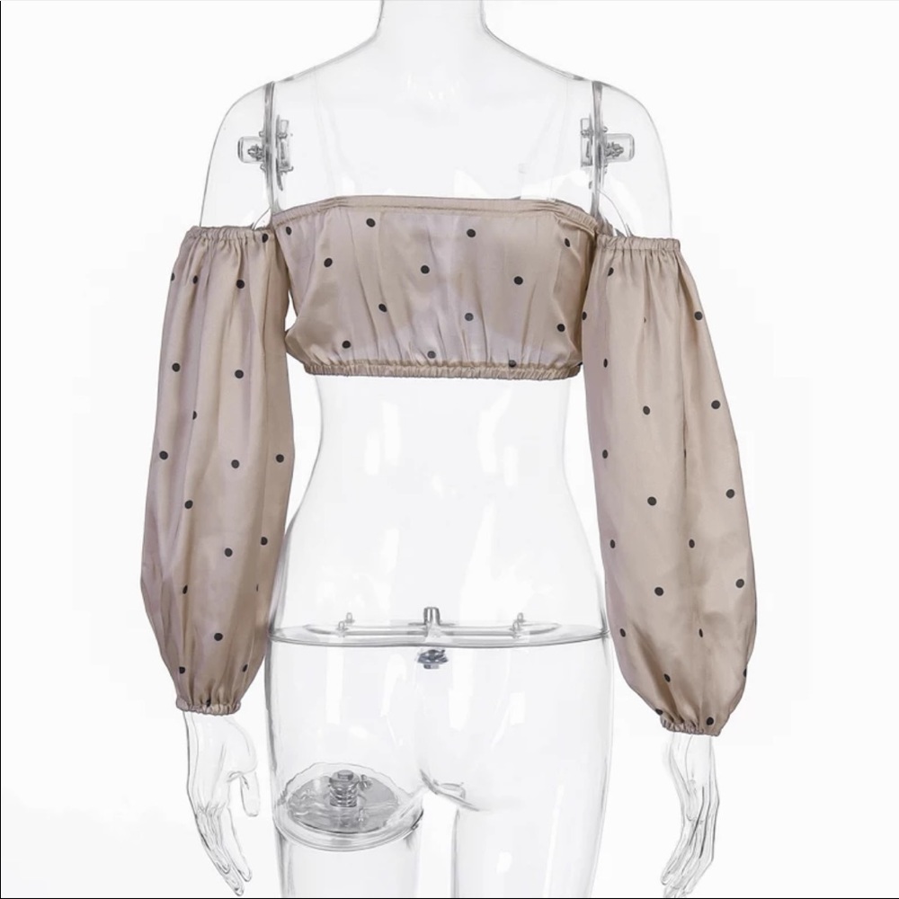 Long sleeve cropped top - Picture 3 of 4